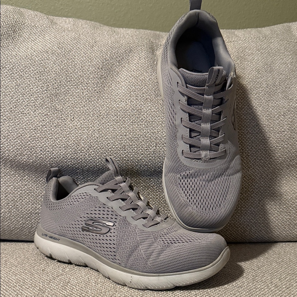 Skechers Step In Men's Light Gray Sneakers 9.5